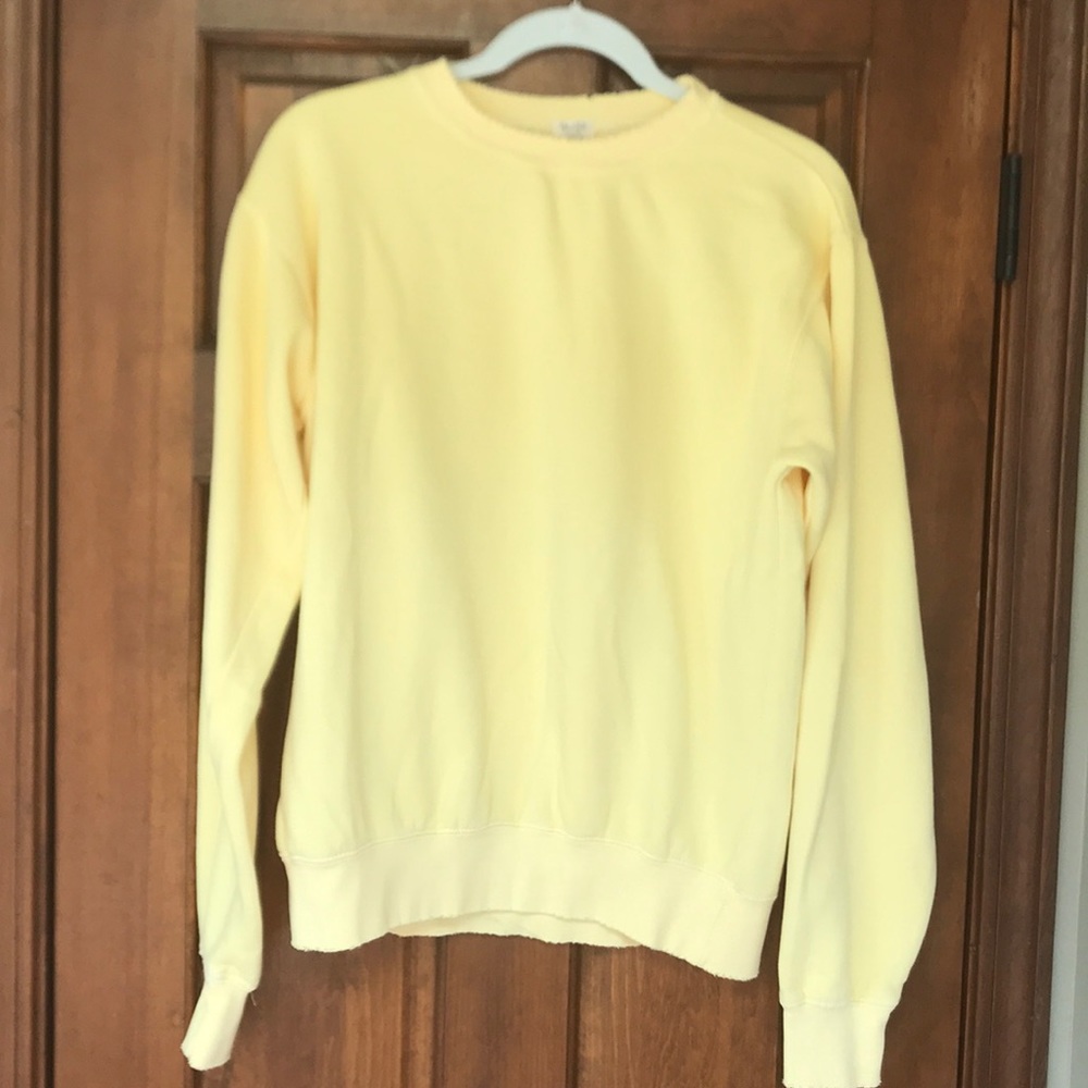 Brandy Melville Pale Yellow Sweatshirt